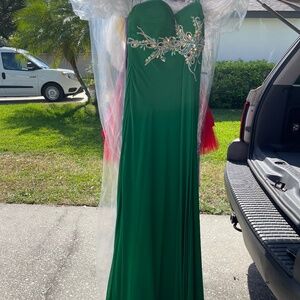 Embroidered Prom Dress
